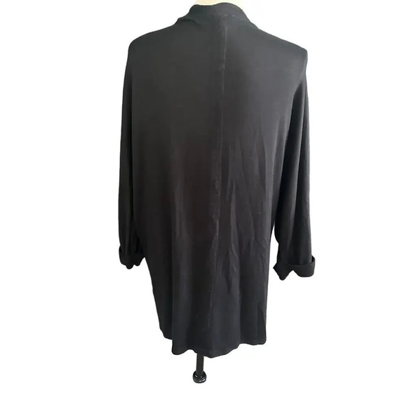 7 For All Mankind Black‎ Cardigan Sweater Women's Large - Picture 2 of 5